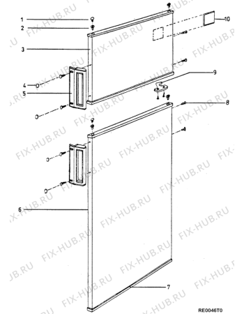 Схема №5 RG2405TRECO (F018640) с изображением Электролиния для холодильника Indesit C00174877