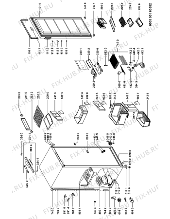 Схема №1 GKA 305 OPTIMA/1 с изображением Дверца для холодильника Whirlpool 481241610388