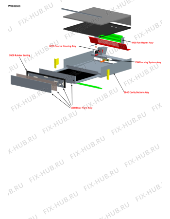 Схема №1 WD 142 IX с изображением Порошкоприемник (дозатор) для стиральной машины Whirlpool 481069471921
