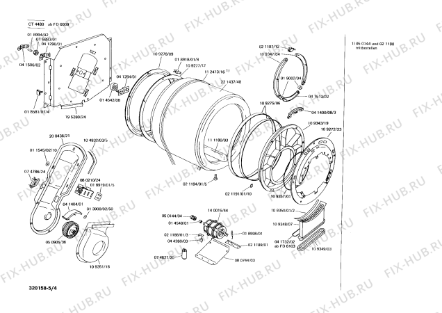Схема №4 CT4480 с изображением Кнопка для сушки Bosch 00019571