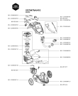 Схема №3 RO7634EA/410 с изображением Двигатель (мотор) для электропылесоса Rowenta RS-2230000712