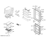Схема №3 KGH36X14GB с изображением Дверь морозильной камеры для холодильной камеры Bosch 00684193