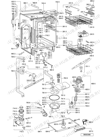 Схема №2 ADP 5340 WH с изображением Микромодуль для посудомойки Whirlpool 481221478709