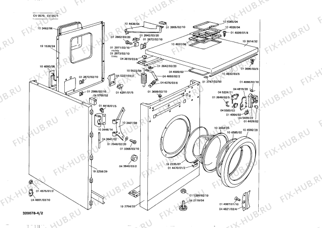 Схема №4 CV0580 CV 0580 с изображением Помехоподавляющий конденсатор для стиральной машины Bosch 00073047
