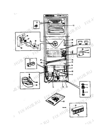 Взрыв-схема холодильника Privileg P3240 - Схема узла C10 Cold, users manual