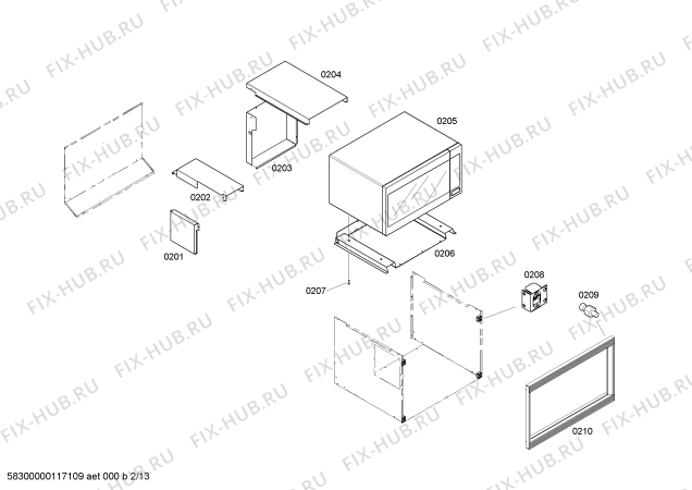 Схема №11 MT27BB Trim Kit с изображением Рамка для плиты (духовки) Bosch 00368497