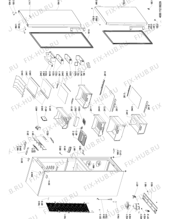 Схема №1 BSFV 9353 OX с изображением Панель управления для холодильной камеры Whirlpool 481011045139
