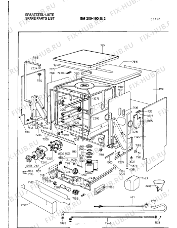 Взрыв-схема посудомоечной машины Gaggenau GM205160IP - Схема узла 08
