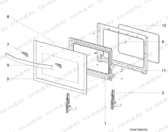 Взрыв-схема микроволновой печи Philco PMDI32 - Схема узла Section 9