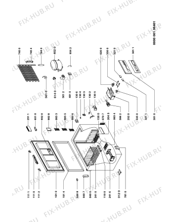 Схема №1 GTMH 3049/2 SPC с изображением Корпусная деталь для холодильной камеры Whirlpool 481946238835