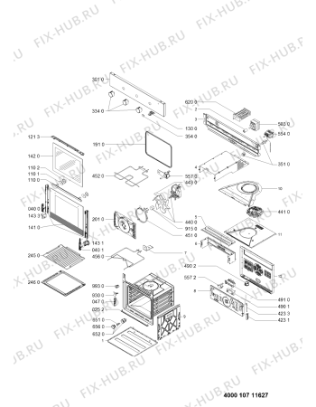 Схема №1 402.451.47 OV G105 AN OVEN IK с изображением Другое для плиты (духовки) Whirlpool 481010599870