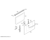 Схема №5 3HT506BP Horno balay indepnd.blanco multifuncion с изображением Внешняя дверь для электропечи Bosch 00606794