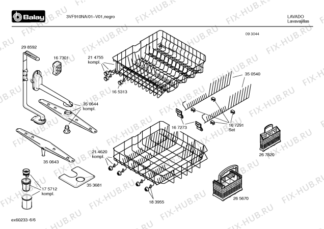 Схема №6 DVS4301 с изображением Кнопка для посудомоечной машины Bosch 00183980