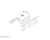 Схема №5 HBN574850 с изображением Передняя часть корпуса для плиты (духовки) Bosch 00442100