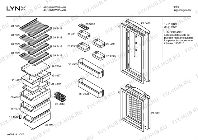 Схема №3 4FG4296B с изображением Поднос для холодильной камеры Bosch 00364985