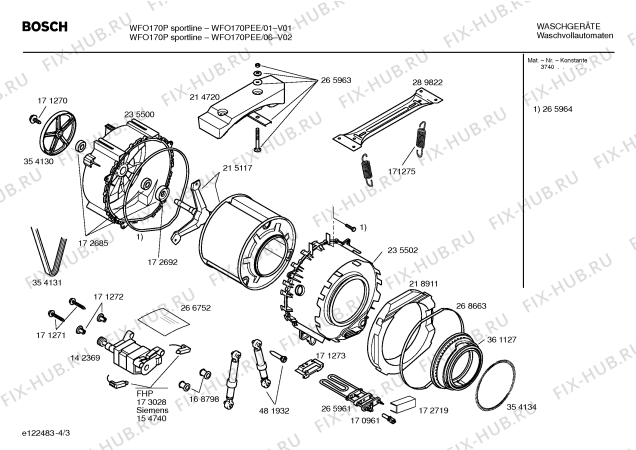 Схема №4 WFO170PEE WFO170P sportline с изображением Инструкция по эксплуатации для стиралки Bosch 00587049