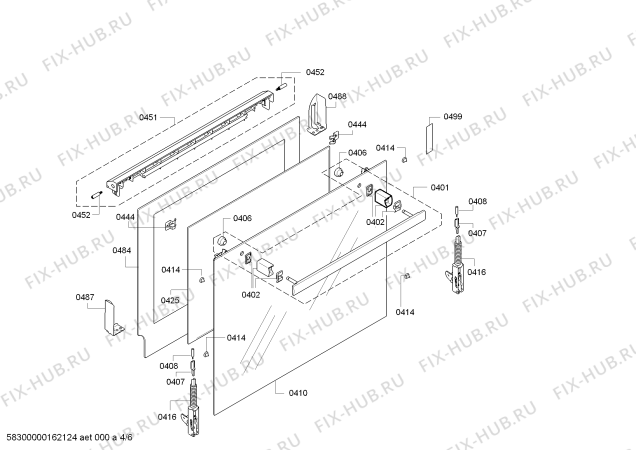 Взрыв-схема плиты (духовки) Bosch HEG33B560 - Схема узла 04