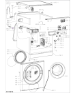 Схема №2 FWL71253W IT с изображением Кнопка, ручка переключения для стиралки Whirlpool 481010916588