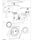 Схема №2 FWL71253W IT с изображением Электропроводка для стиральной машины Whirlpool 488000515819