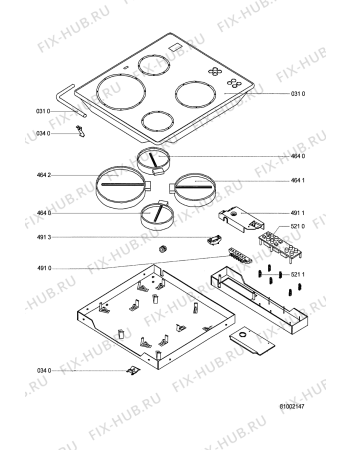 Схема №1 HOB 491 S 300 380 25 с изображением Втулка для электропечи Whirlpool 481244039248