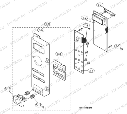 Взрыв-схема микроволновой печи Aeg Electrolux MC1761EA - Схема узла Section 2