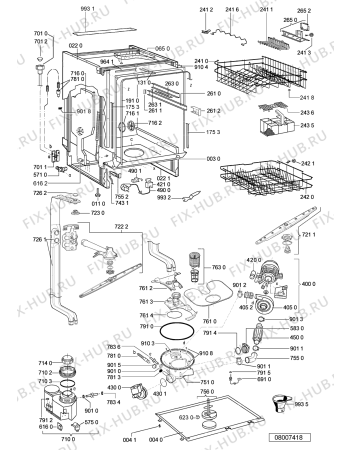 Схема №2 ADG 8317 IX -n.prod. с изображением Микромодуль для посудомоечной машины Whirlpool 481221838764
