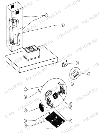 Схема №1 DEISOLUX90 с изображением Шланг для вентиляции DELONGHI DAU1570018