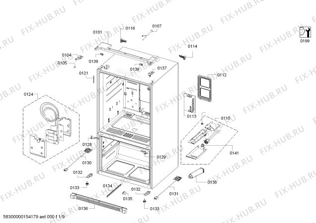 Схема №9 KF91NPJ10N с изображением Логотип для холодильника Siemens 00622886