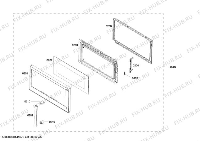 Схема №4 HMV3021U с изображением Дверь для микроволновой печи Bosch 00683837