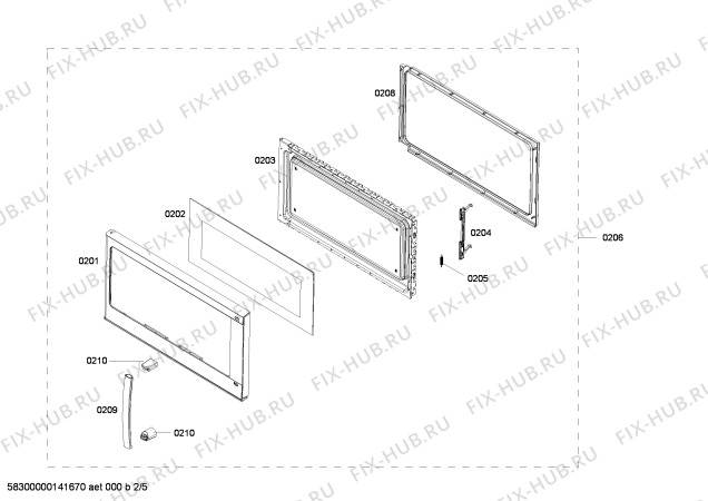 Схема №4 HMV3022U Bosch с изображением Дверь для микроволновки Bosch 00683851