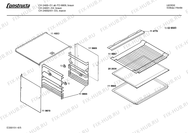 Схема №6 E1125G0FG 1071.03-10 с изображением Ручка для электропечи Bosch 00030412