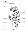 Схема №1 GV6830E0/23 с изображением Рукоятка для электроутюга Tefal CS-00142343