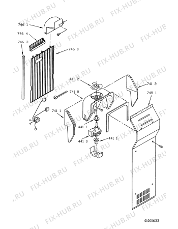 Схема №8 ARG 478/G с изображением Декоративная панель для холодильной камеры Whirlpool 481902177865