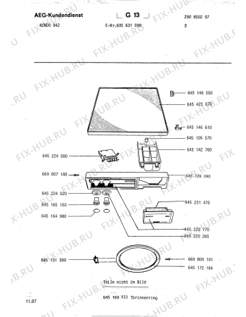 Взрыв-схема стиральной машины Aeg LAVBELLA 1000 - Схема узла Section1