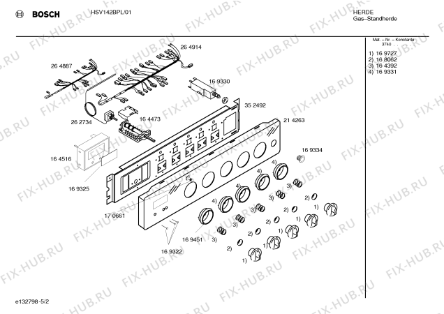 Взрыв-схема плиты (духовки) Bosch HSV142BPL - Схема узла 02