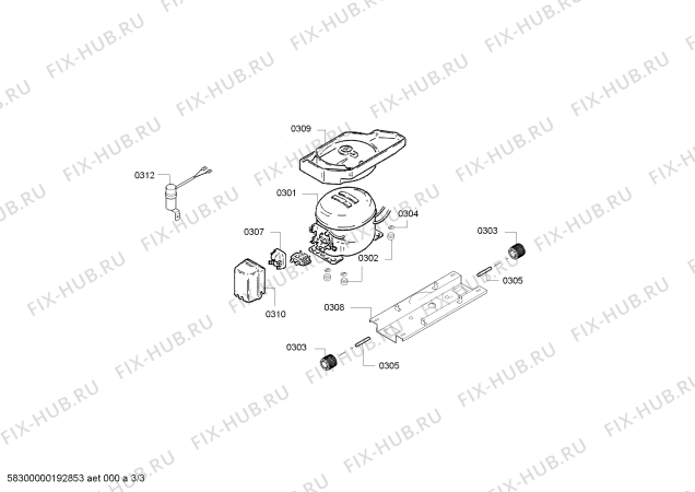 Схема №3 KD33VVI31 Siemens с изображением Дверь для холодильника Siemens 00713955