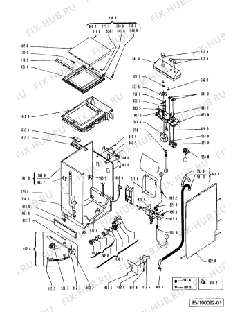 Схема №2 AWG 670/WP с изображением Обшивка для стиральной машины Whirlpool 481945319767