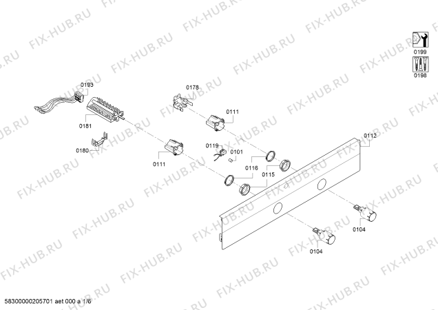 Схема №5 P1HEC63056 Pitsos с изображением Панель управления для плиты (духовки) Bosch 11008508