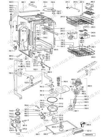 Схема №1 ADP 7949 WHM с изображением Модуль (плата) управления для электропосудомоечной машины Whirlpool 481221479851