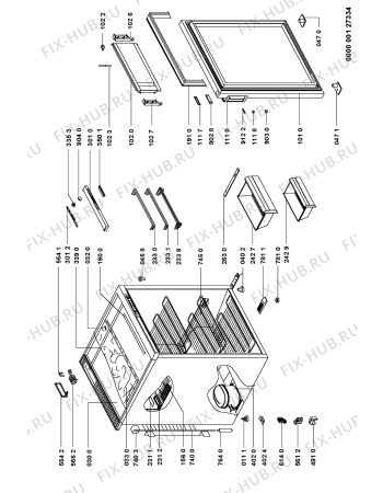 Схема №1 AFE 517/G CV151 с изображением Дверца для холодильной камеры Whirlpool 481244099006