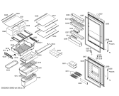 Схема №4 P1KNB4927A с изображением Дверь для холодильной камеры Bosch 00247679