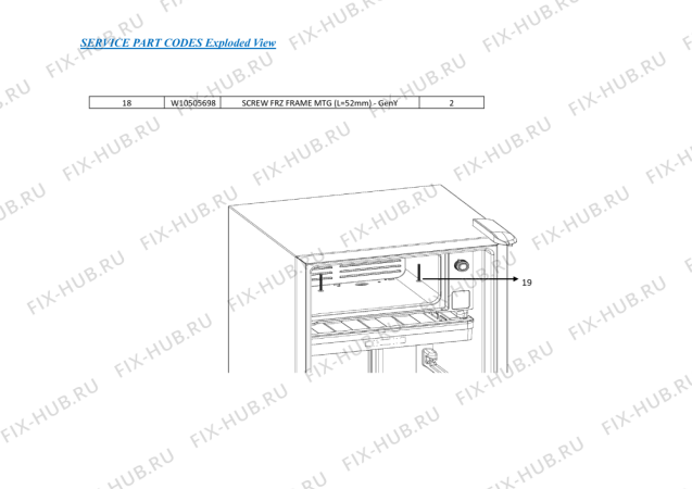 Схема №11 WMD 210 WH с изображением Покрытие для холодильника Whirlpool 482000093408