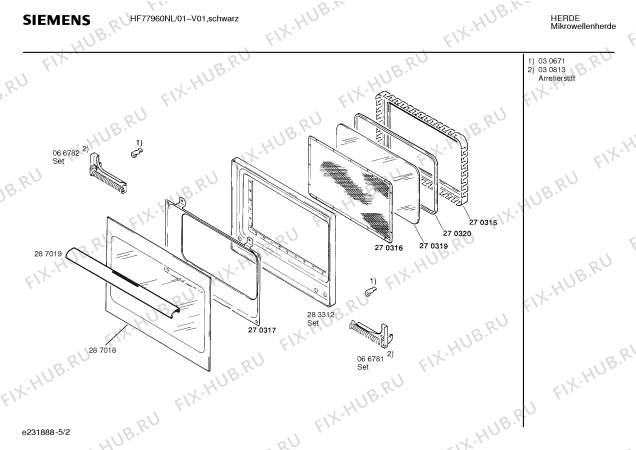 Схема №5 HF77920NL с изображением Краткая инструкция для микроволновой печи Siemens 00517306
