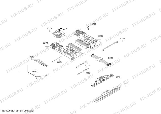 Схема №2 T44T23N2 IH6.1 - Standard с изображением Стеклокерамика для духового шкафа Bosch 00689750