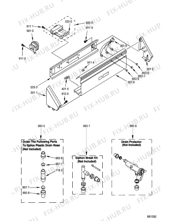 Схема №8 3LTE5243 AWM 911 с изображением Всякое для стиралки Whirlpool 481931038727