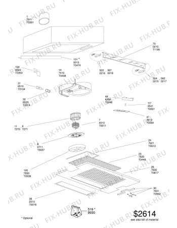 Схема №1 208226646608 6676190 с изображением Винтик для электровытяжки Whirlpool 482000092133