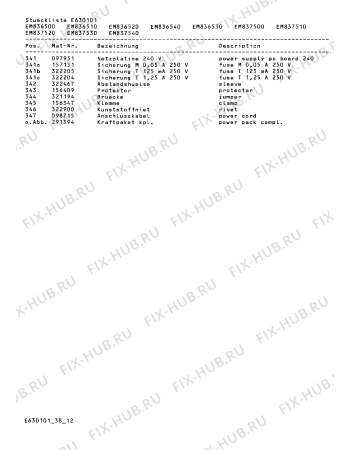 Взрыв-схема микроволновой печи Gaggenau EM837540AU - Схема узла 15