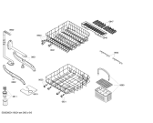 Схема №6 SHV45M33EU с изображением Рамка для посудомойки Bosch 00447495
