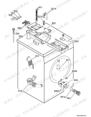 Взрыв-схема стиральной машины Zanussi ZWD81660NS - Схема узла Hydraulic System 272