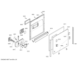 Схема №6 SGV43M03EP с изображением Декоративная рамка для электропосудомоечной машины Bosch 00671824